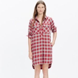 Madewell Plaid Shirt Dress